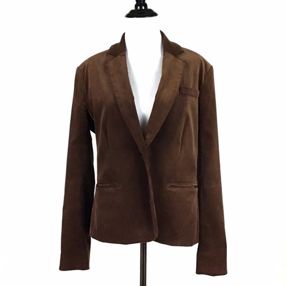 Tailorbyrd Jackets & Blazers - Tailorbyrd Brown Corduroy Pink Lining Blazer 10